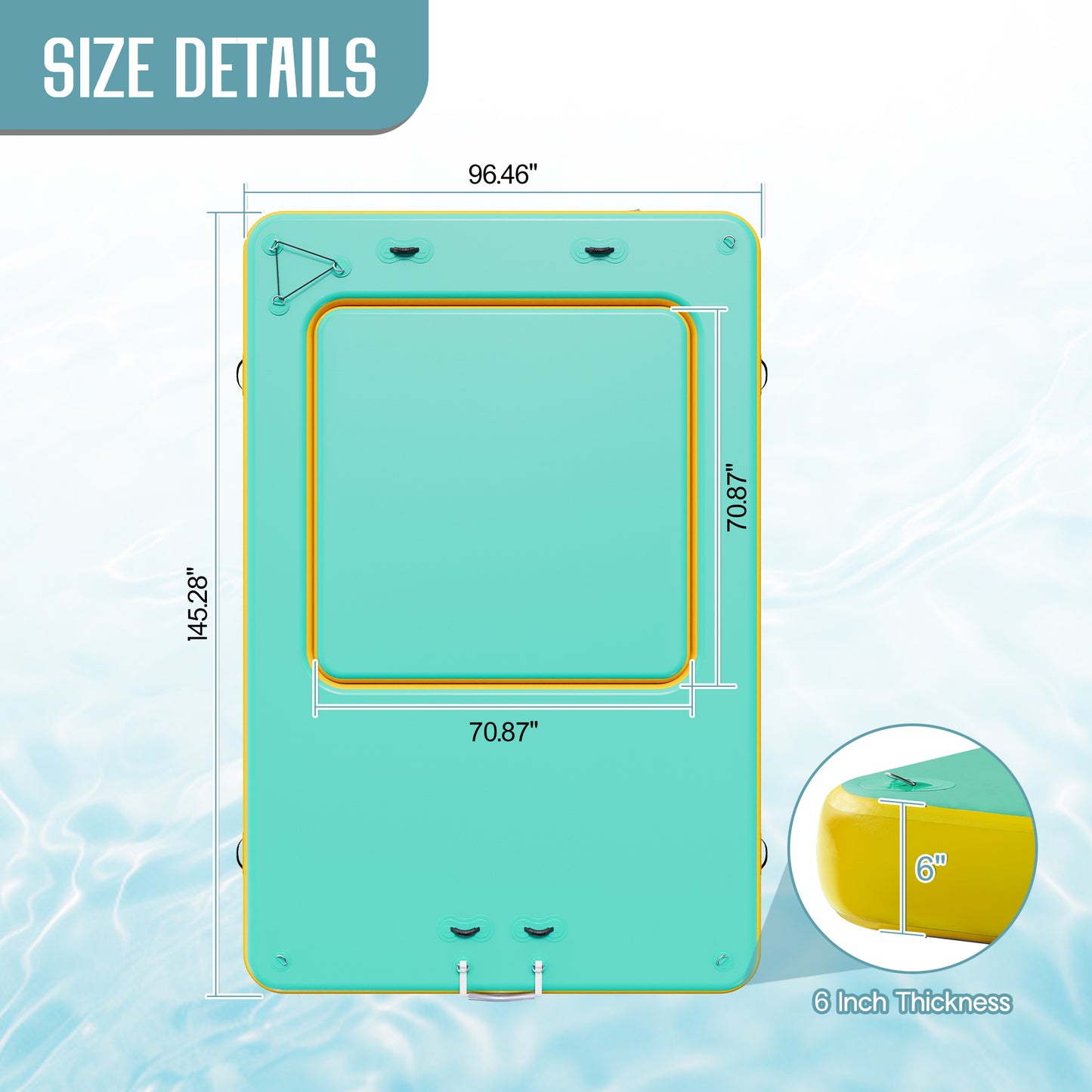 Ploov Inflatable Floating Dock Amerlife