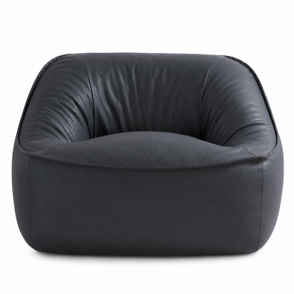 Amerlife Oversized Bean Bag Lounge Chair-Grey Pu