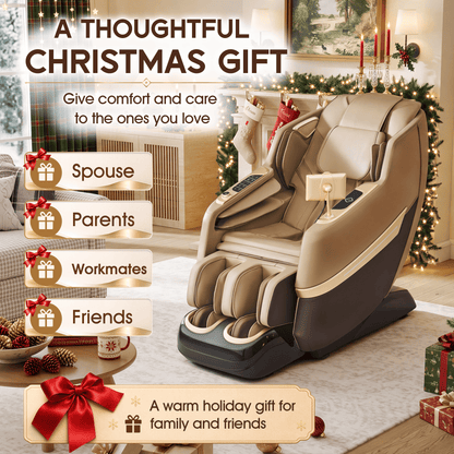 Smart 3D Zero Gravity Massage Chair-3D Massage Roller-Brown