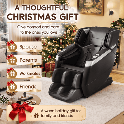 Smart 3D Zero Gravity Massage Chair-Wider Version-Black