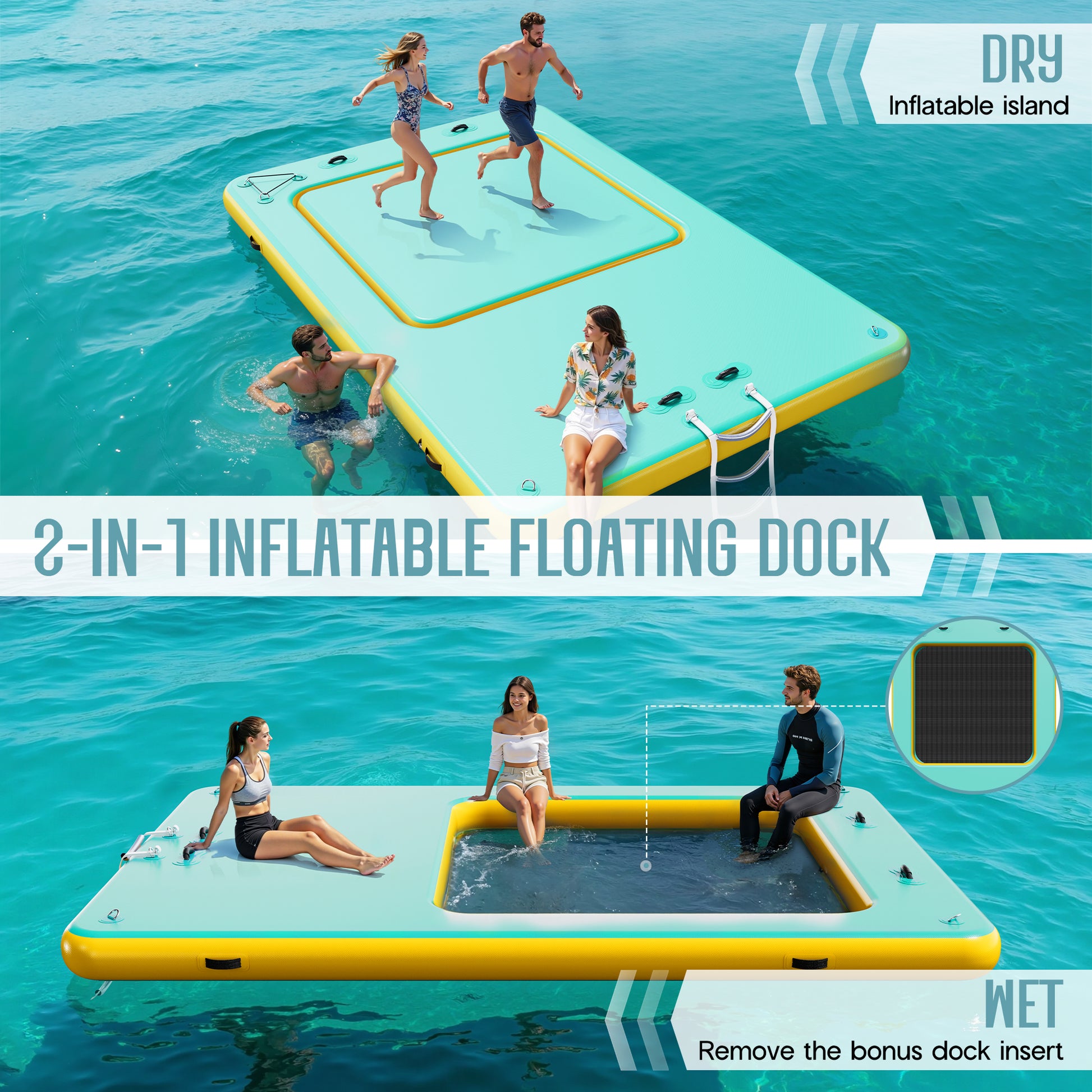Ploov Inflatable Floating Dock Amerlife