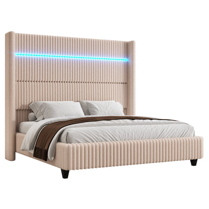 Warren Faux-Fur Bed Frame Amerlife 