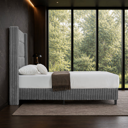 Warren Faux-Fur Bed Frame Amerlife 