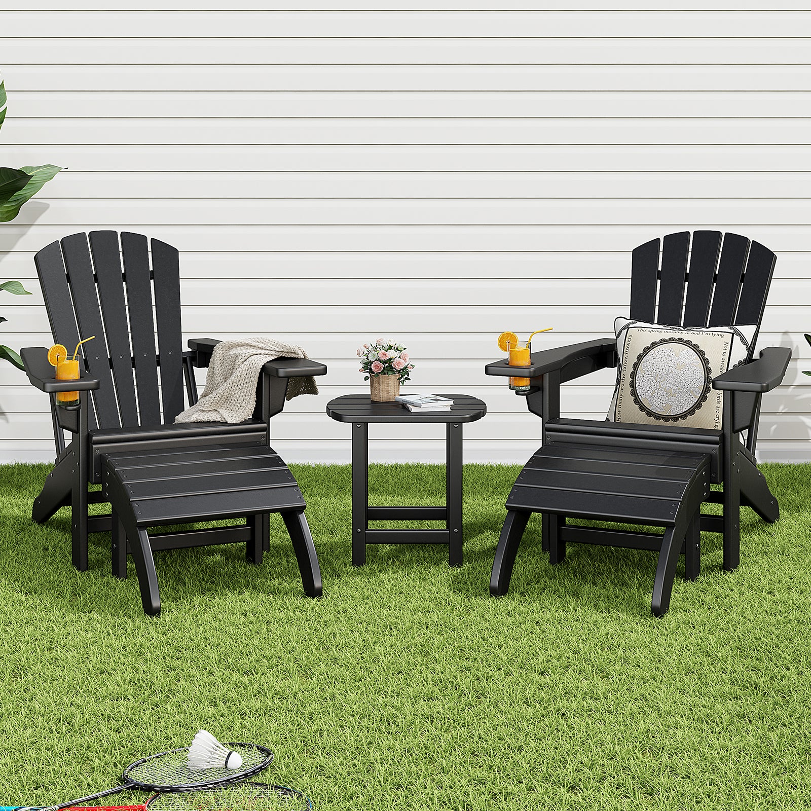 Bronc 5-Piece Adirondack Chair Set 