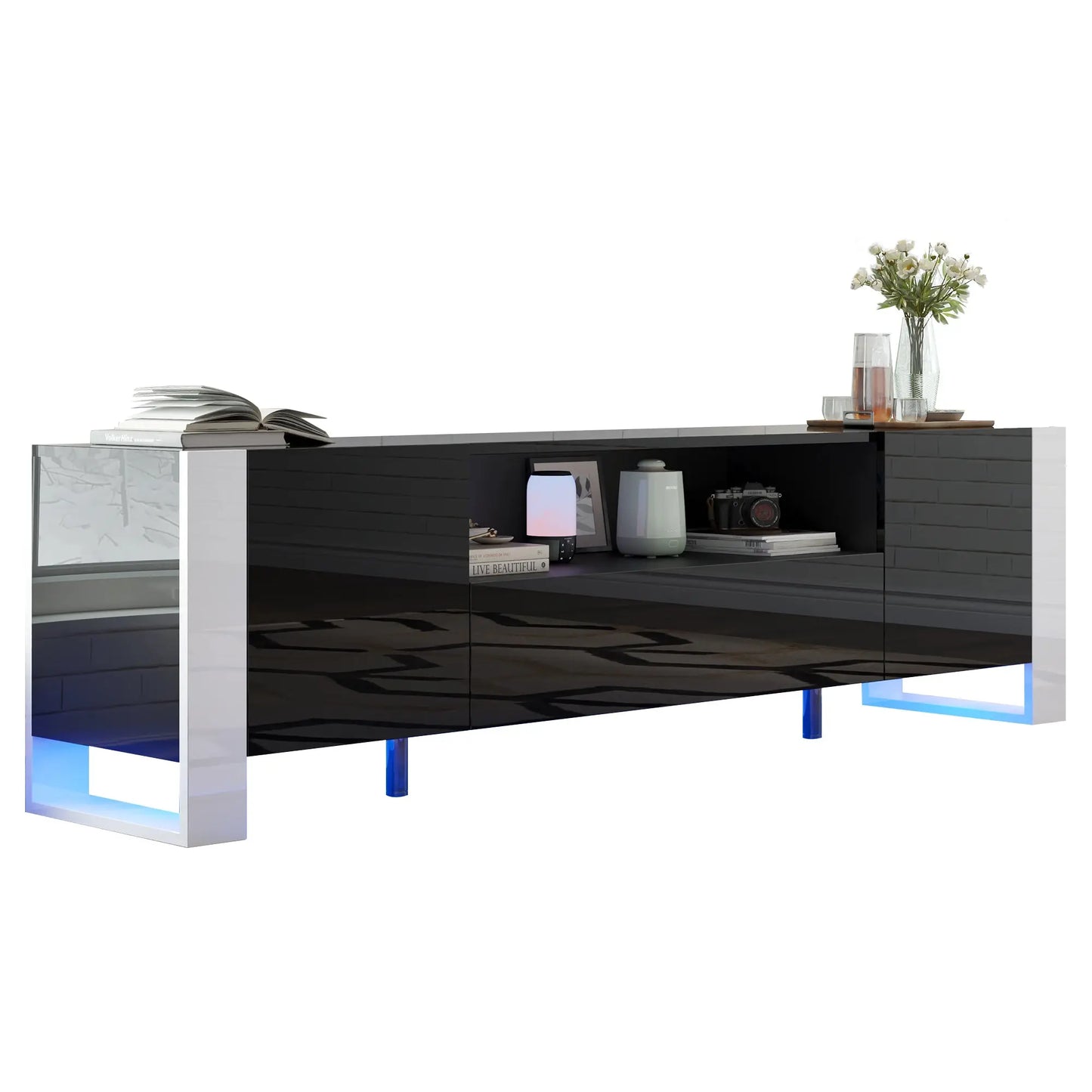 Annora_LED_TV_Stand_70 Black 