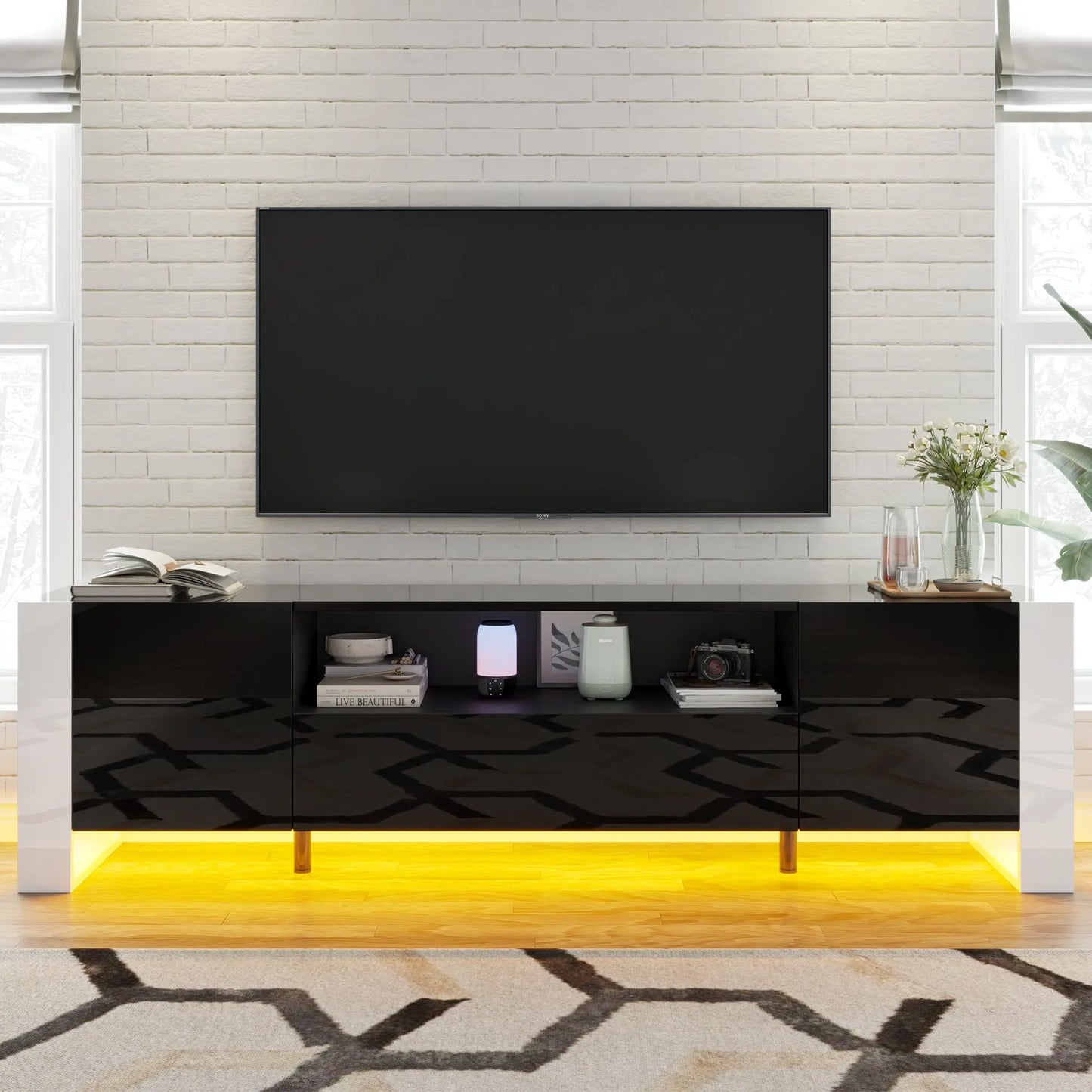 Annora_LED_TV_Stand_70 Black 