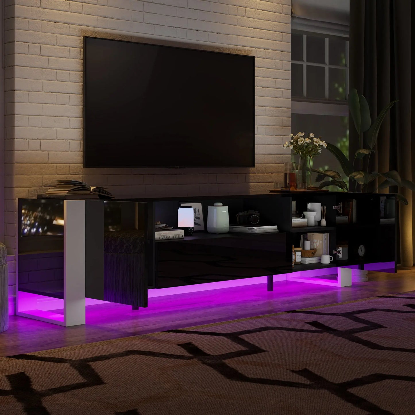 Annora_LED_TV_Stand_70 Black 