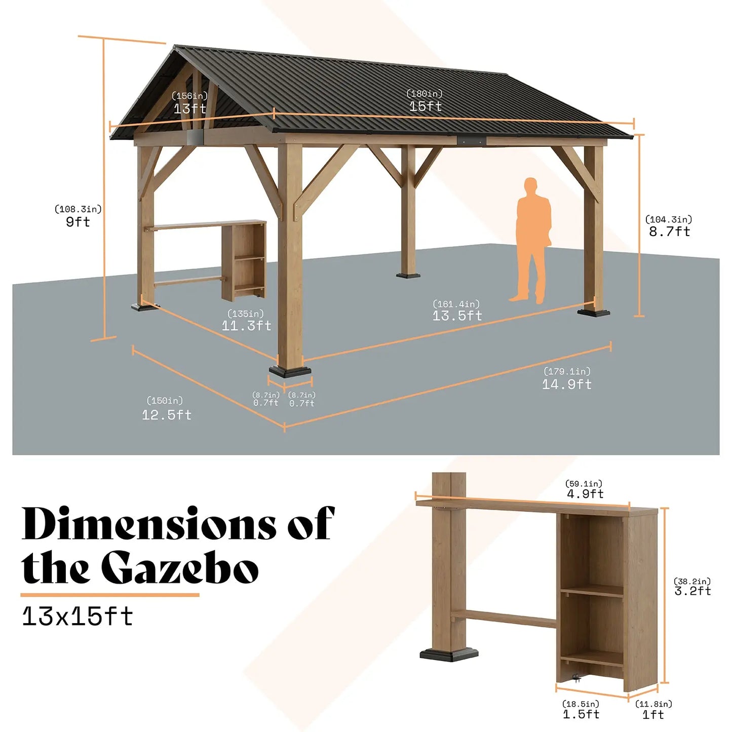 YGZ001 Avalon 13 x 15 ft