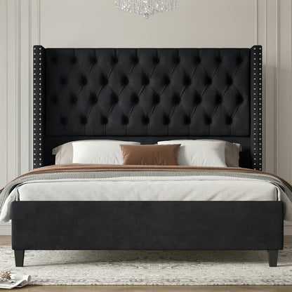 Fairfax Queen Bed Frame Amerlife-Black