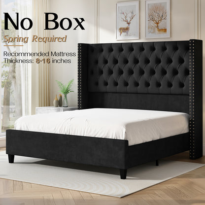 Fairfax Queen Bed Frame Amerlife-Black
