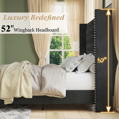 Fairfax Queen Bed Frame Amerlife-Black