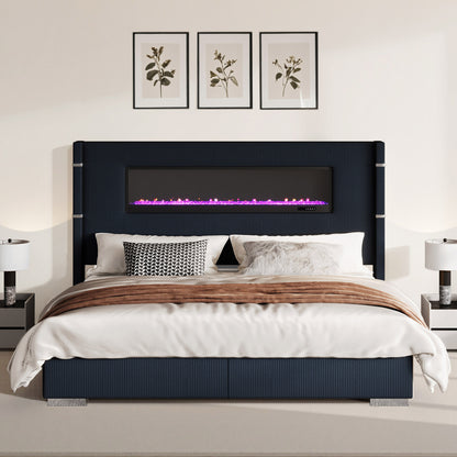 Chambers Bed Frame with Fireplace Amerlife-CH