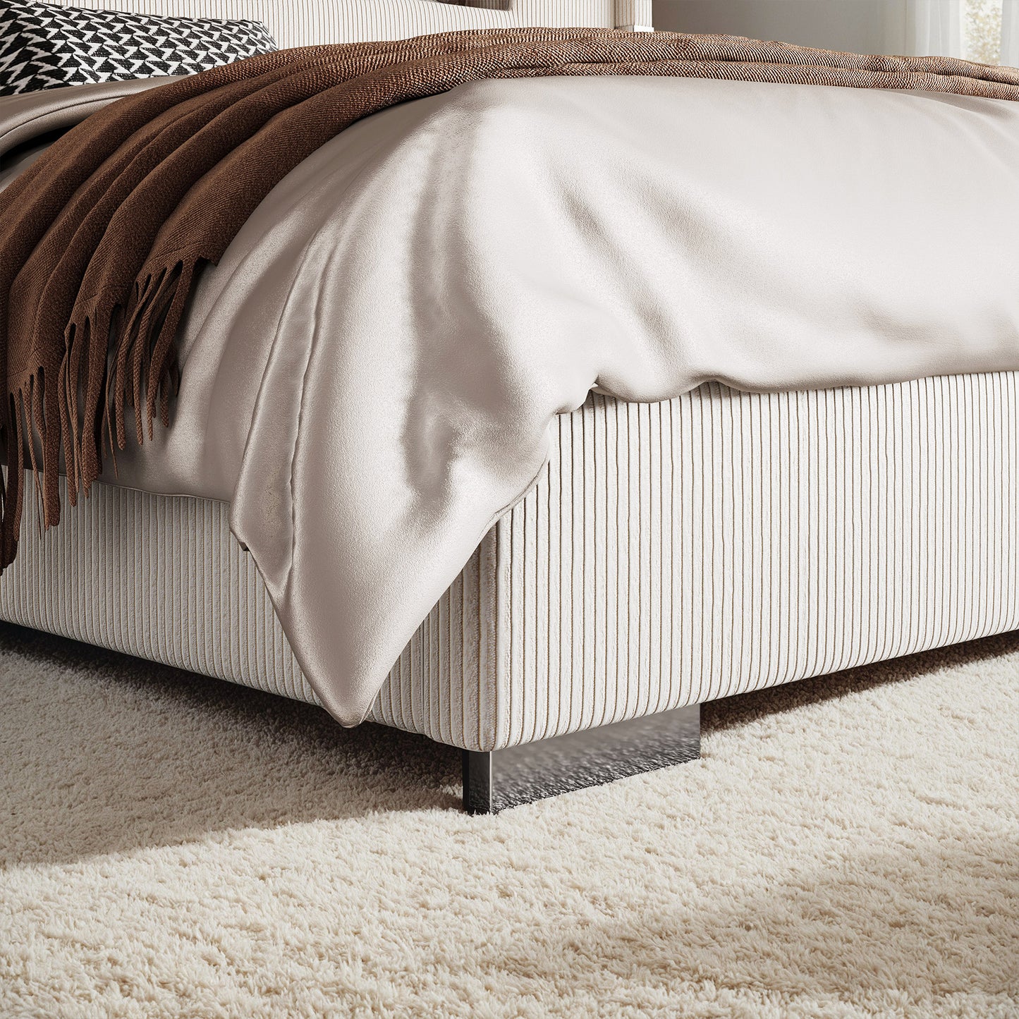 Chambers Bed Frame with Fireplace Amerlife-CM