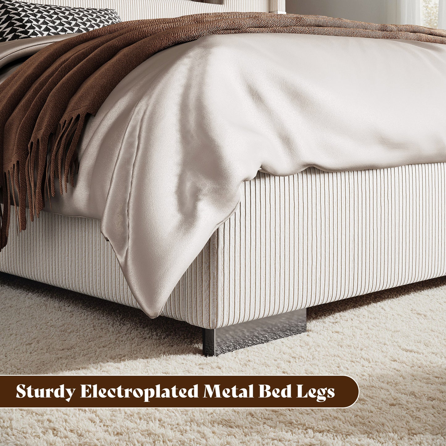 Chambers Bed Frame with Fireplace Amerlife-CM