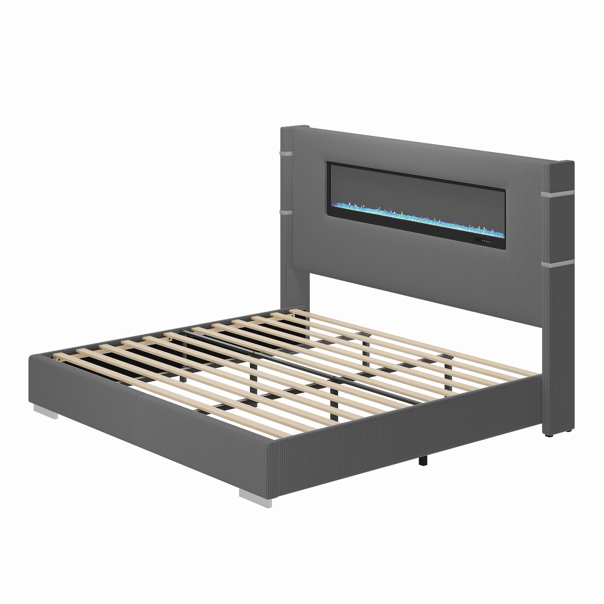 Chambers Bed Frame with Fireplace Amerlife-KG