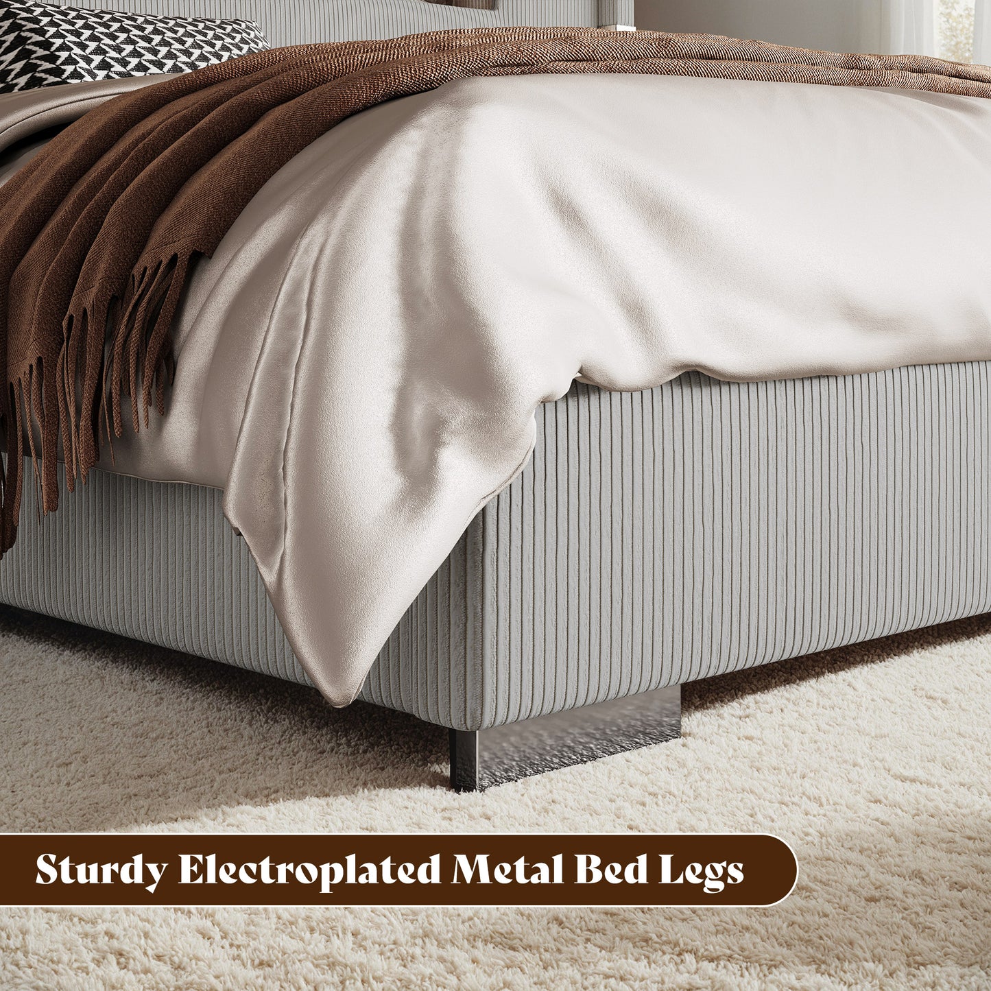 Chambers Bed Frame with Fireplace Amerlife-KS