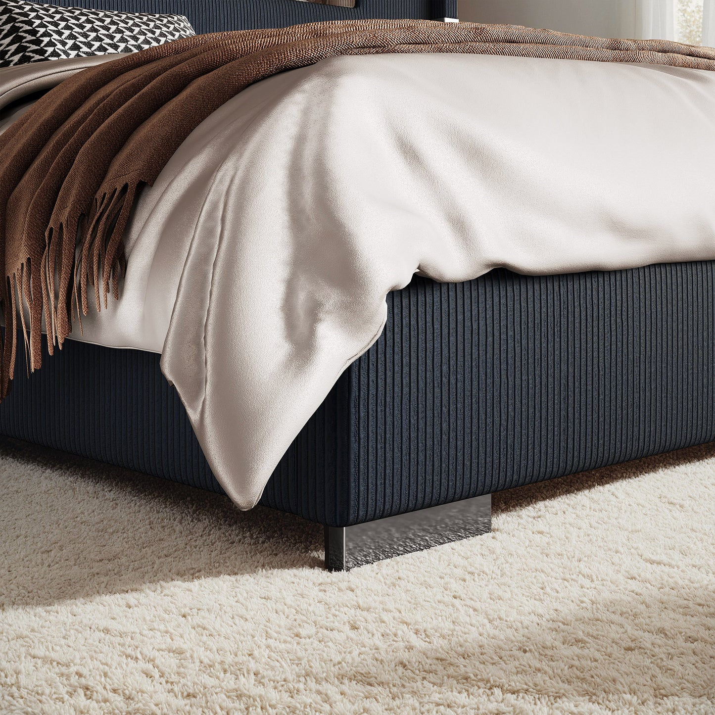 Chambers Bed Frame with Fireplace Amerlife-QH