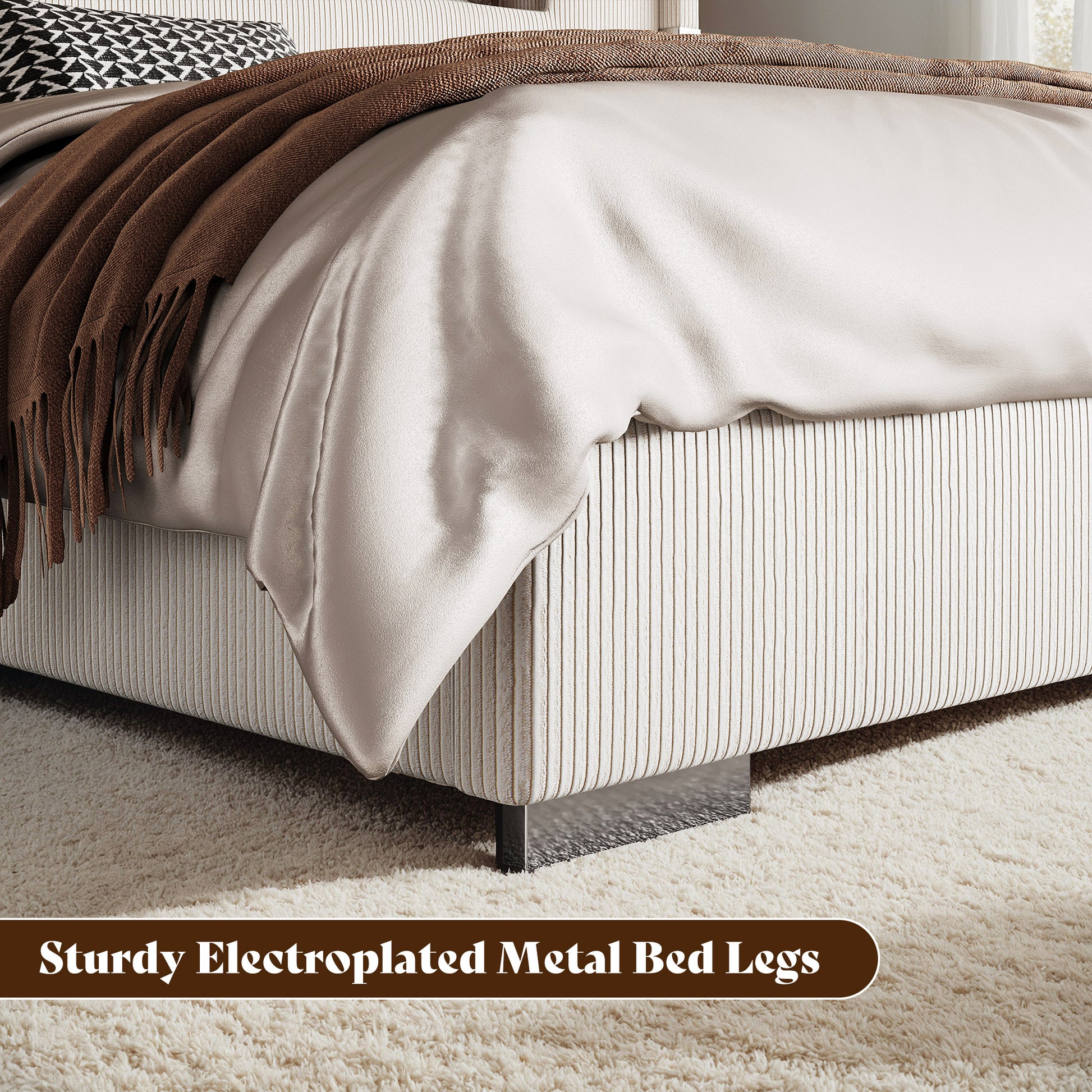 Chambers Bed Frame with Fireplace Amerlife-QM