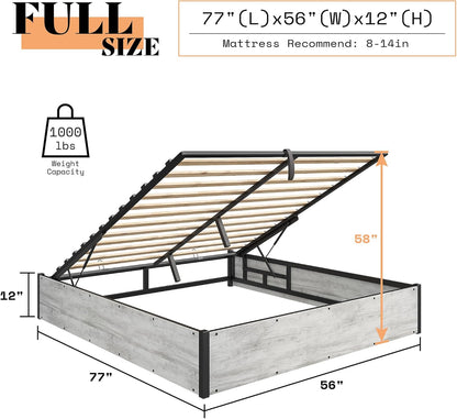 Cody Full Lift Storage Bed Amerlife
