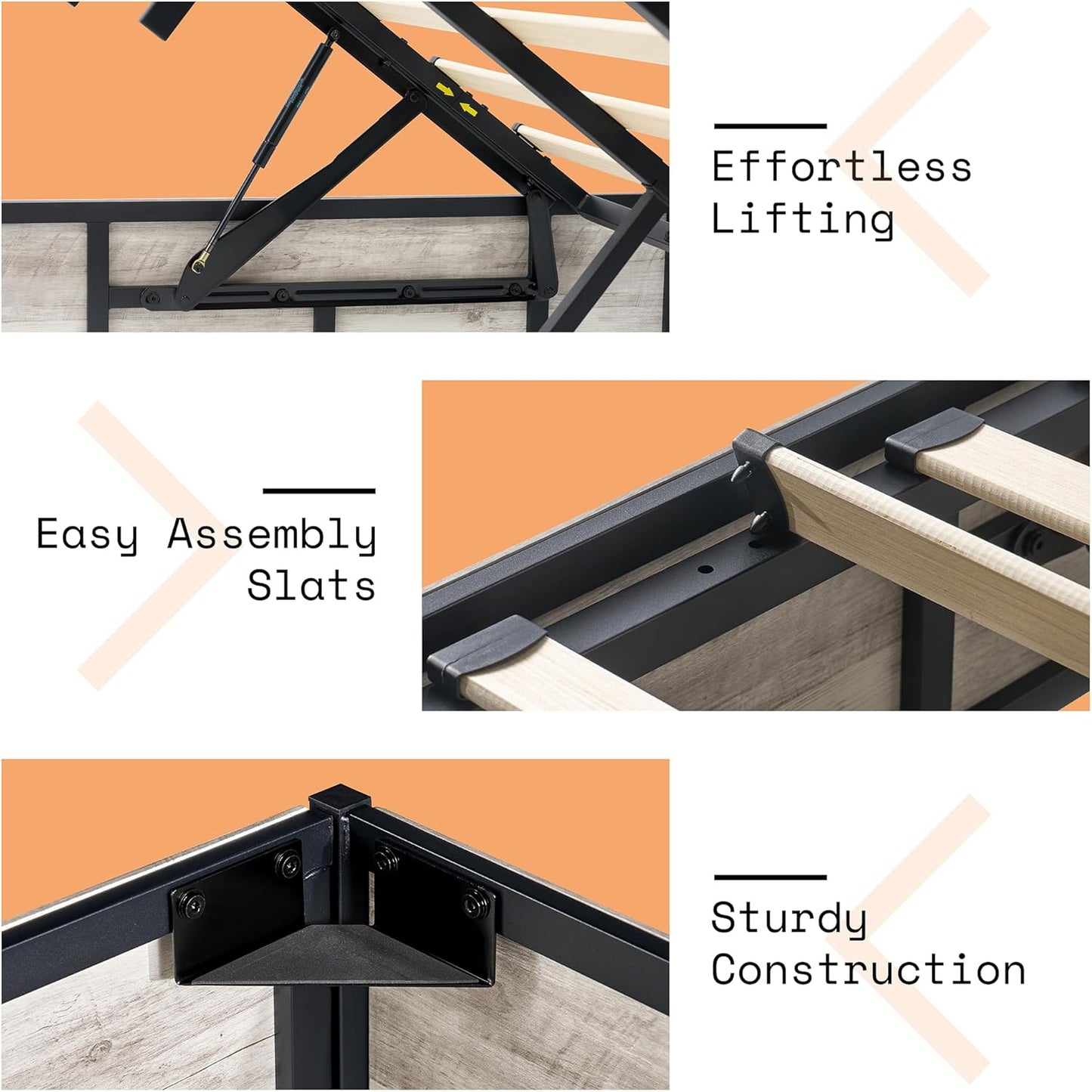Cody Full Lift Storage Bed Amerlife