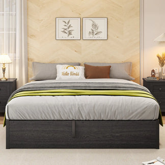 Amerlife Cody Queen Lift Up Storage Platform Bed Frame, Metal Bed Frame ...