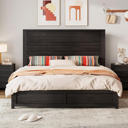 Sequoia 2-Piece Farmhouse Bedroom Set Full Black