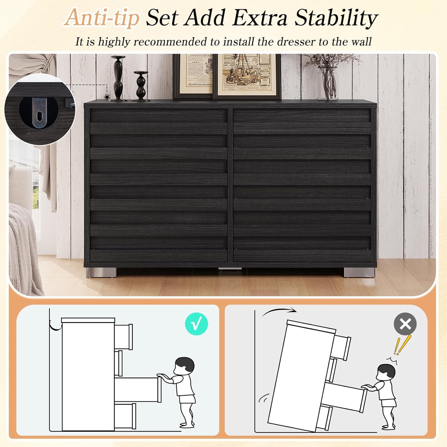 Sequoia 2-Piece Farmhouse Bedroom Set Full Black