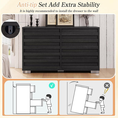 Sequoia 2-Piece Farmhouse Bedroom Set Full Black