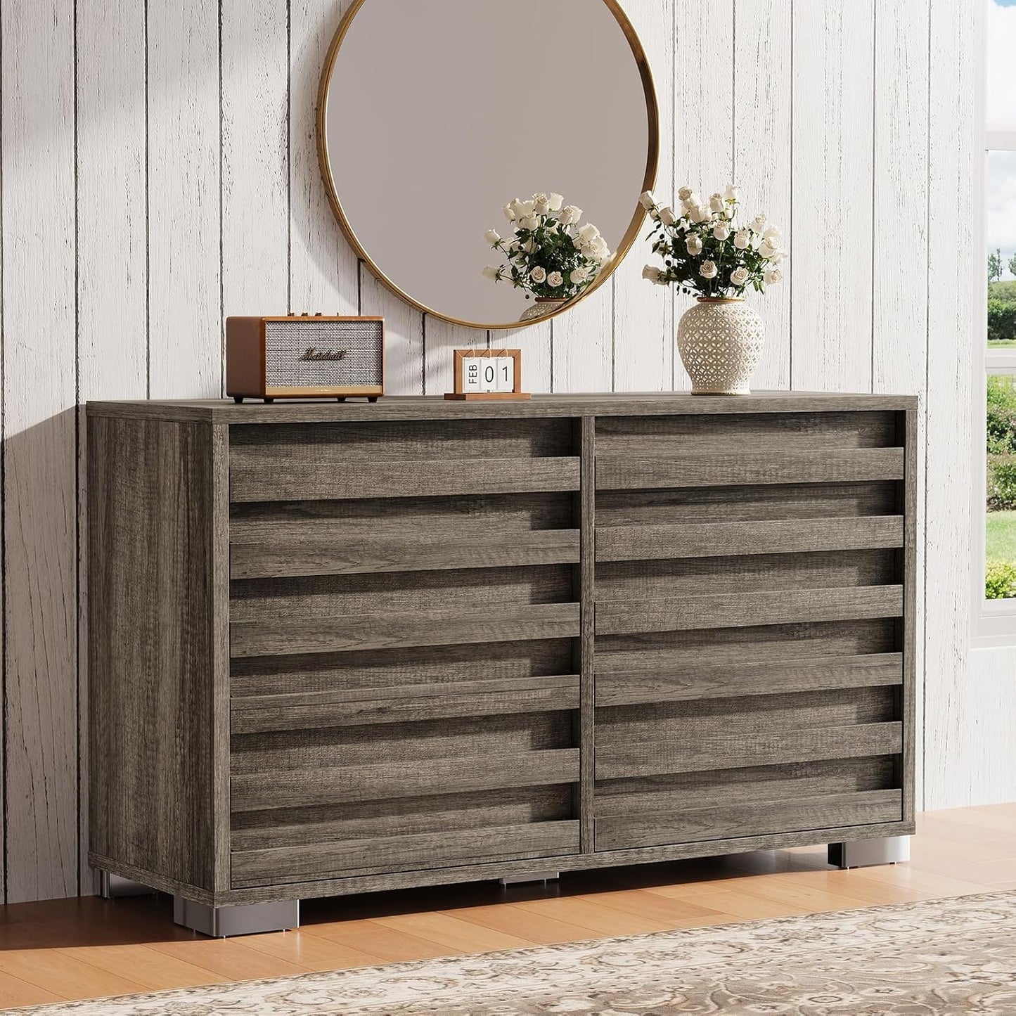 Sequoia 2-Piece Farmhouse Bedroom Set Queen Rustic Gray