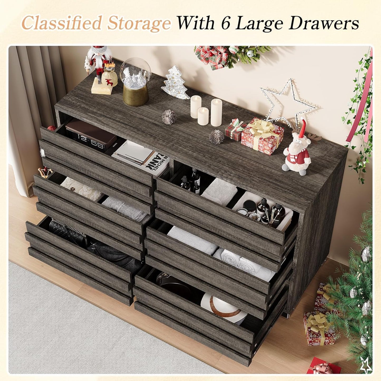 Sequoia 2-Piece Farmhouse Bedroom Set Queen Rustic Gray