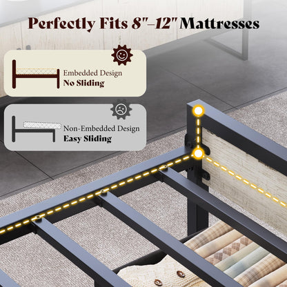 Veltrix LED Storage Velvet Bed Frame Amerlife King / White