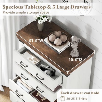 Quin Farmhouse Bedroom Set Amerlife White / Queen