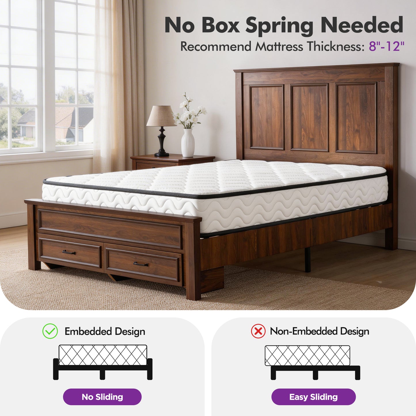Savannah Bed Frame Amerlife-FB