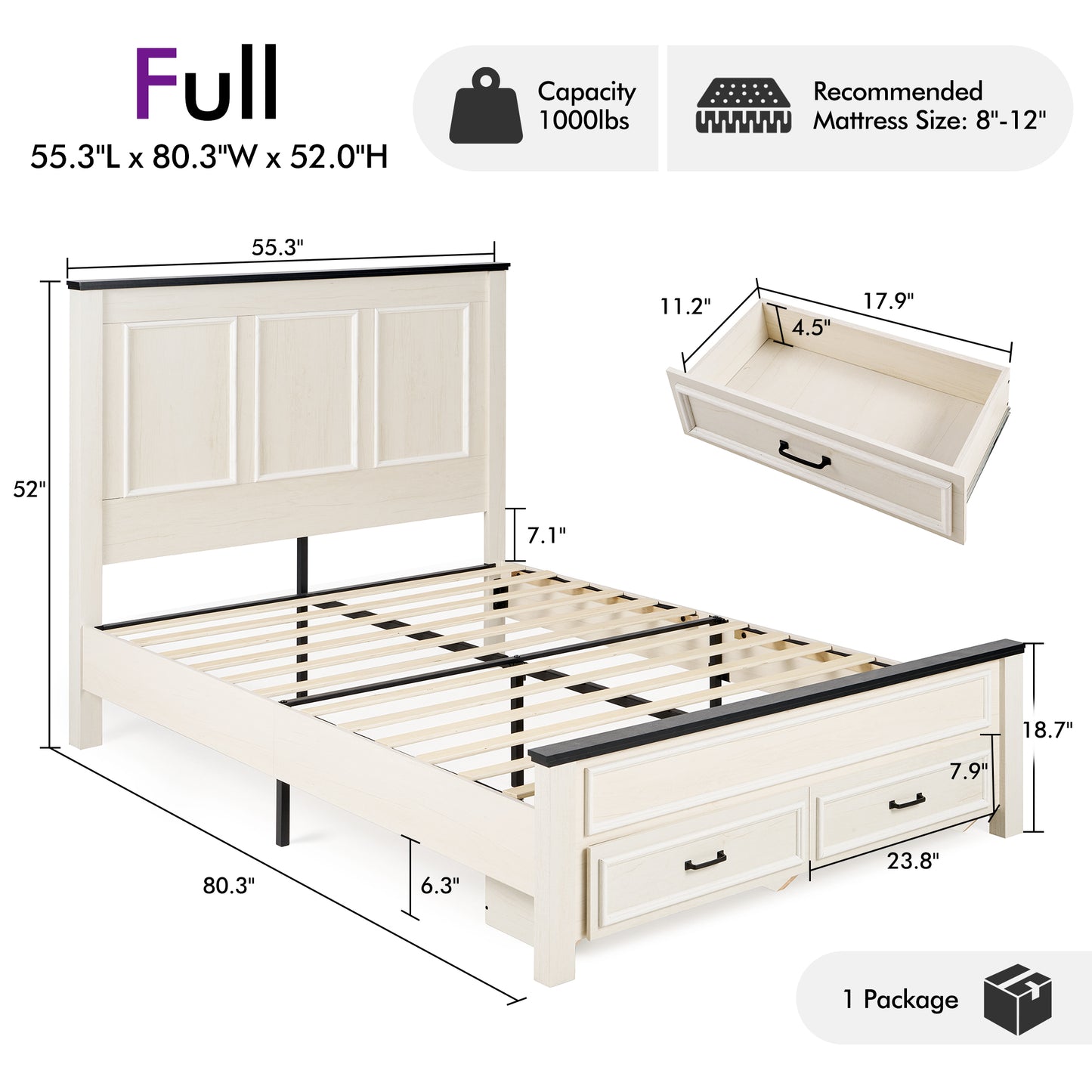 Savannah Bed Frame Amerlife-FW