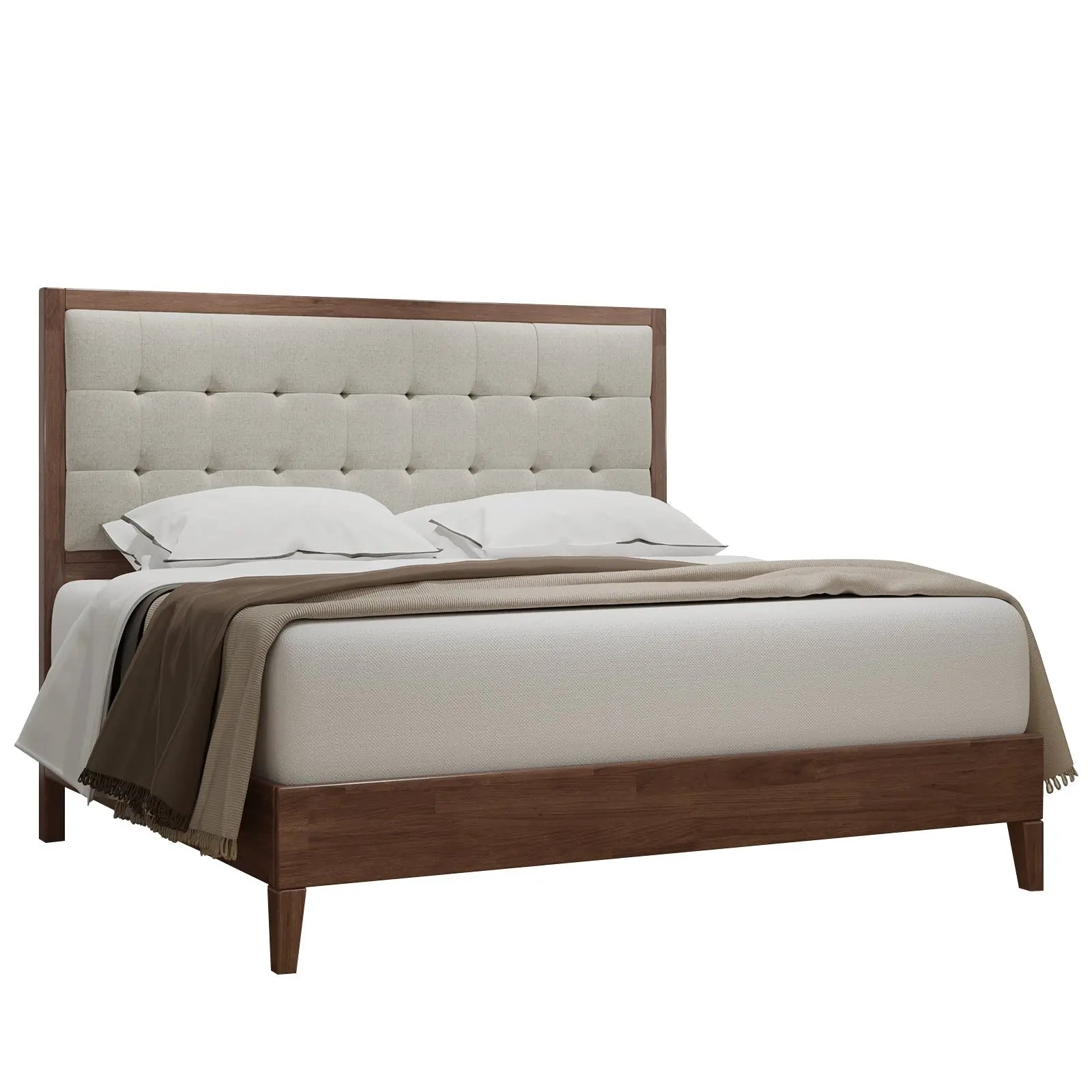 Full size bed frame tufted online