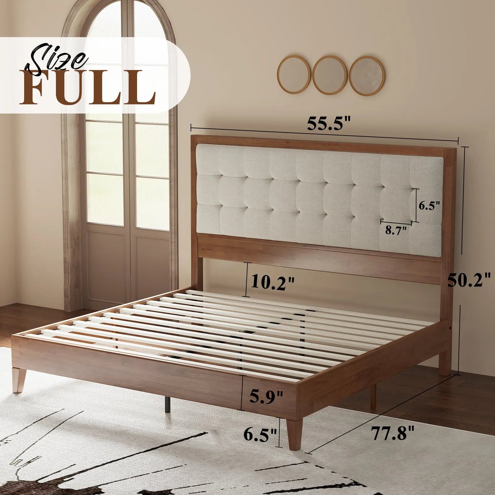Astorette Full Wood Bed