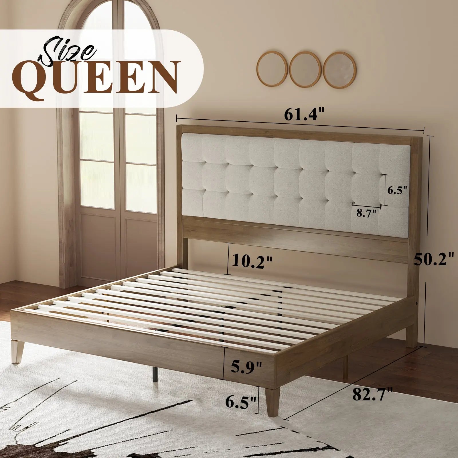 Astorette Queen Wood Bed