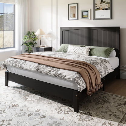 Sanderson Solid Wood Bed Frame -FULL / BLACK