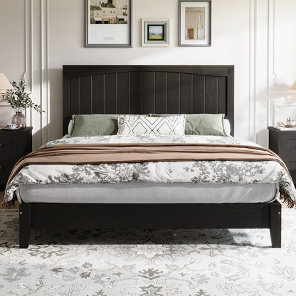 Sanderson Solid Wood Bed Frame -FULL / BLACK