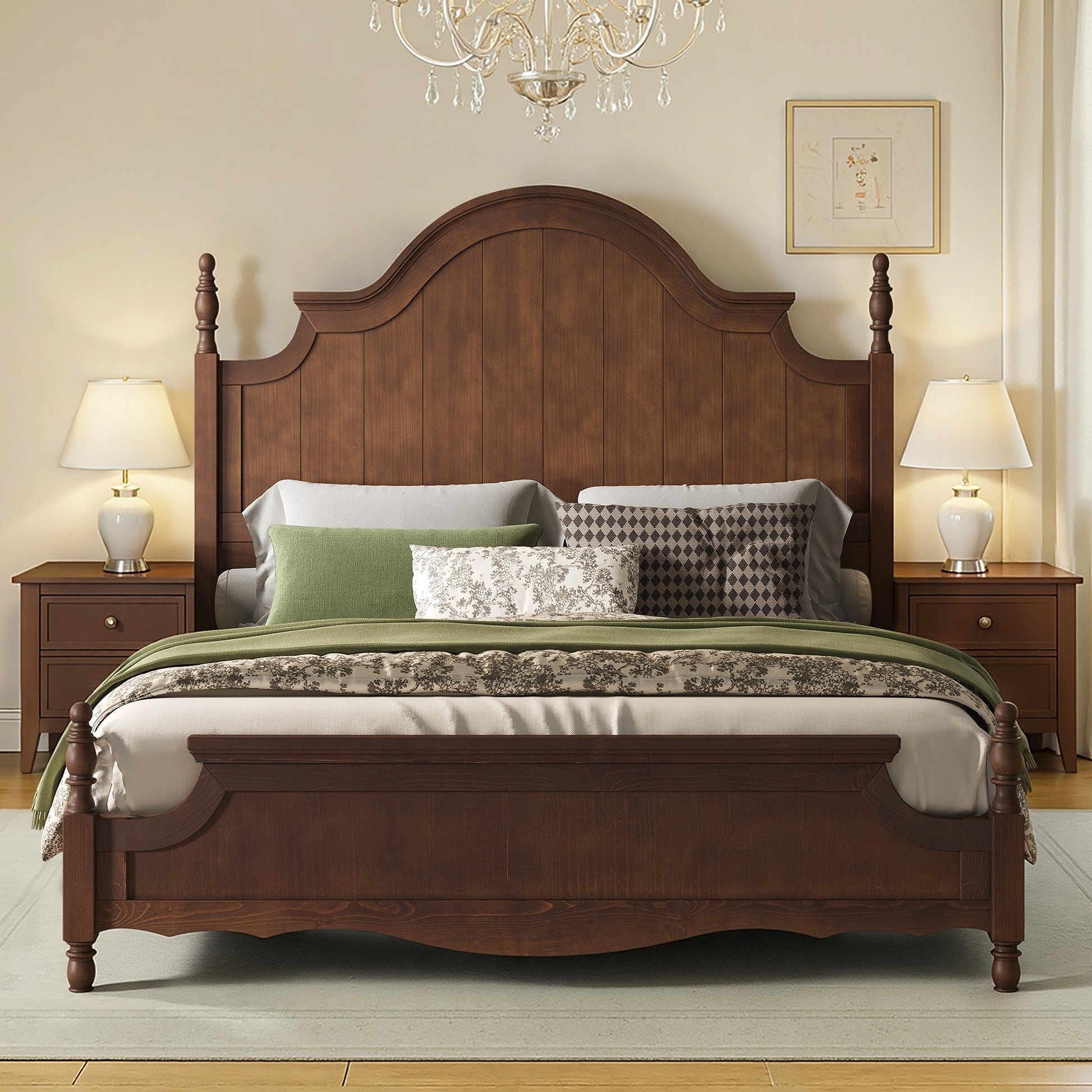Queen / Dark Walnut