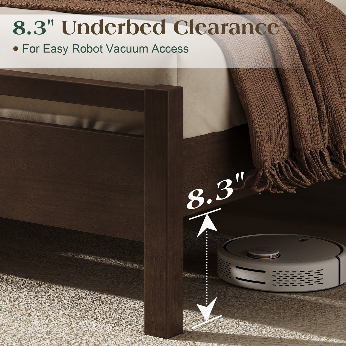 Void Solid Wood Bed - DW-F