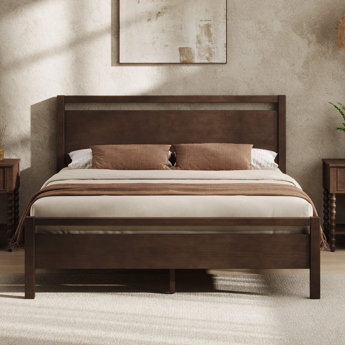 Void Solid Wood Bed - DW-K