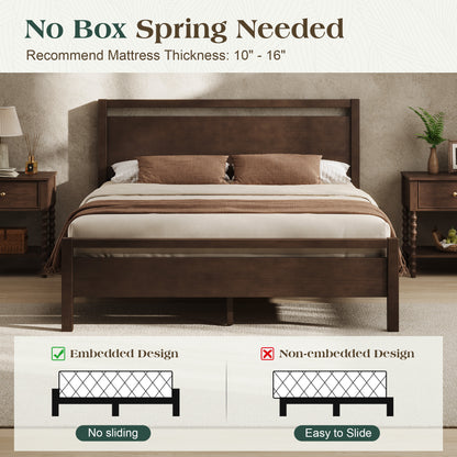 Void Solid Wood Bed - DW-Q