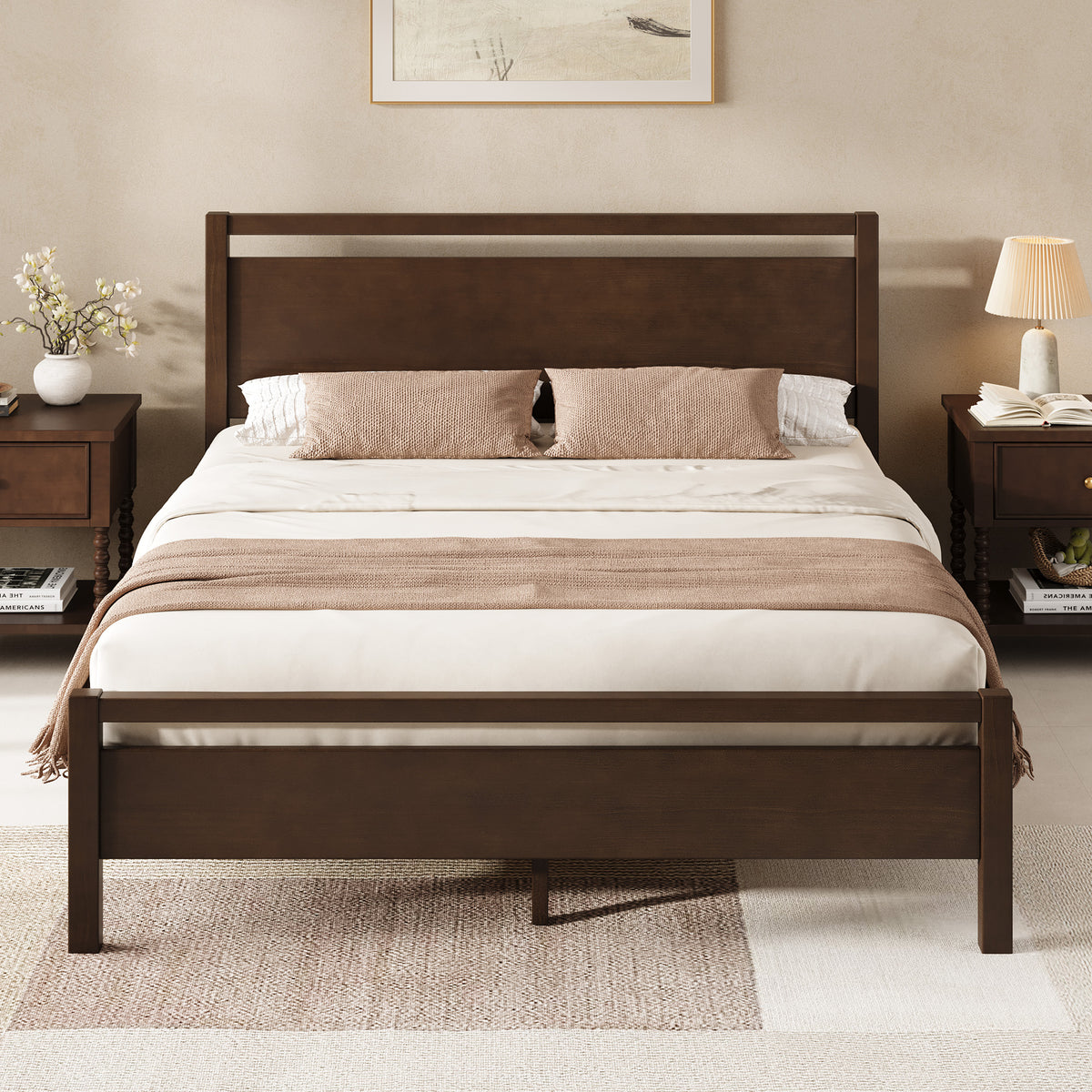 Void Solid Wood Bed - DW-Q