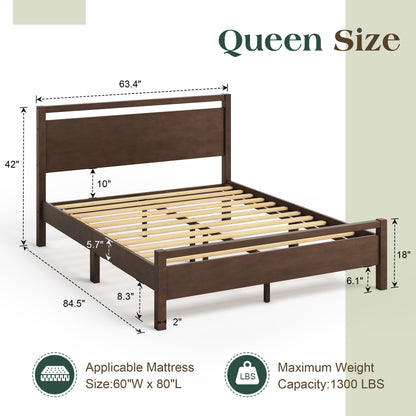 Void Solid Wood Bed - DW-Q