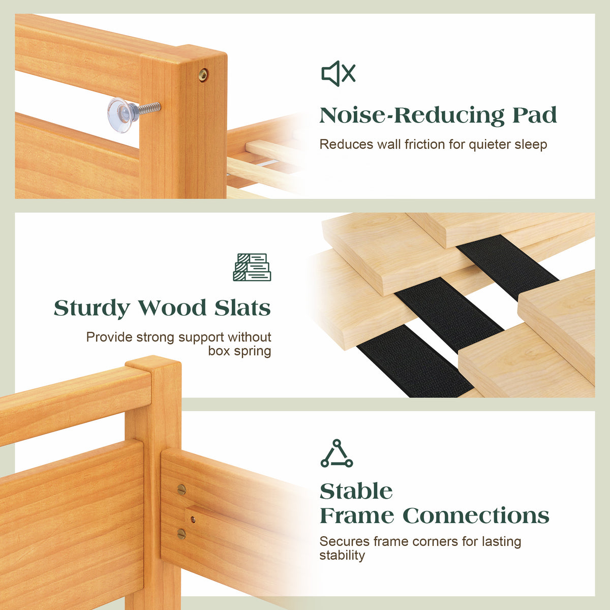 Void Solid Wood Bed - YO-F