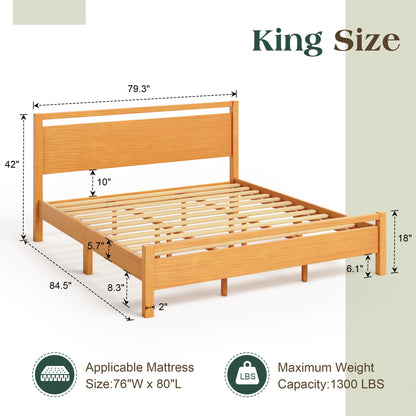 Void Solid Wood Bed - YO-K