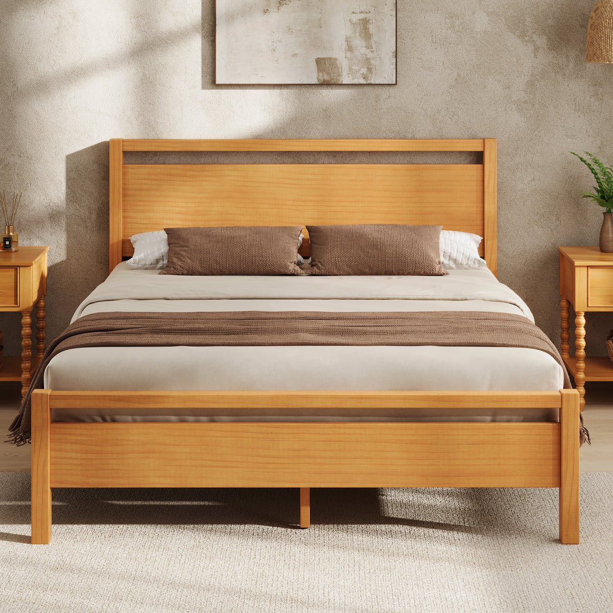 Void Solid Wood Bed - YO-K