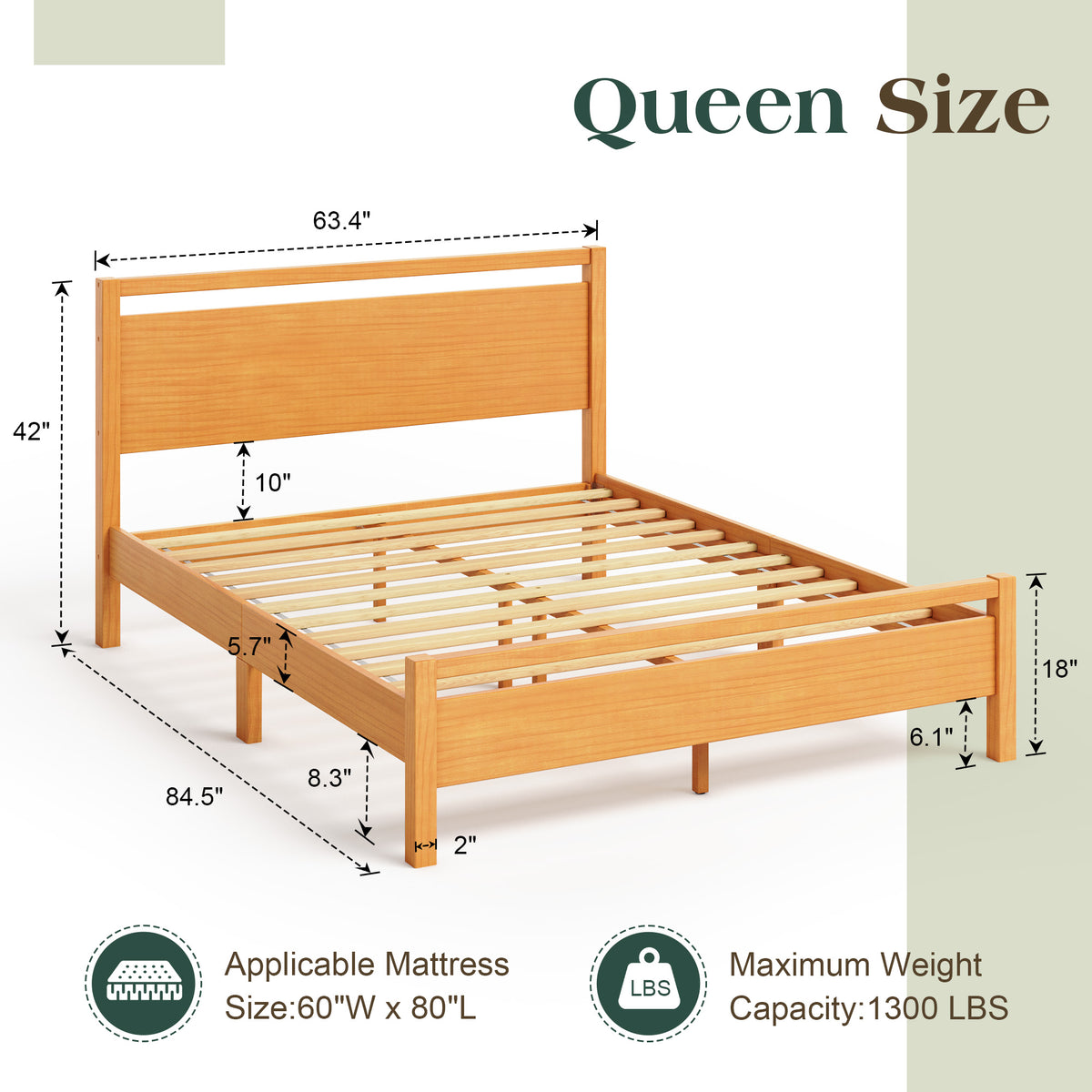 Void Solid Wood Bed - YO-Q