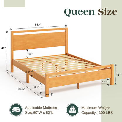 Void Solid Wood Bed - YO-Q
